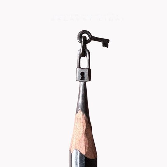 鉛筆尖雕塑，你想象不到的美(圖)