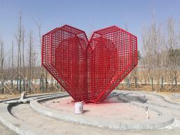 hj4249 同心鎖金屬雕塑_同心鎖金屬雕塑_濱州宏景雕塑有限公司