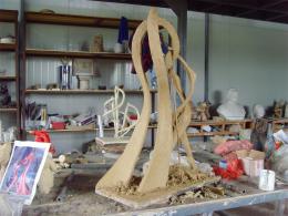 hj1713 不銹鋼雕塑—舞 小稿_青島國(guó)際服裝城不銹鋼雕塑、石雕、玻璃鋼雕塑_濱州宏景雕塑有限公司