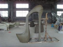 hj1717 玻璃鋼雕塑-美人之座 泥塑_青島國(guó)際服裝城不銹鋼雕塑、石雕、玻璃鋼雕塑_濱州宏景雕塑有限公司