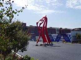 hj1733 不銹鋼雕塑—舞_青島國際服裝城不銹鋼雕塑、石雕、玻璃鋼雕塑_濱州宏景雕塑有限公司